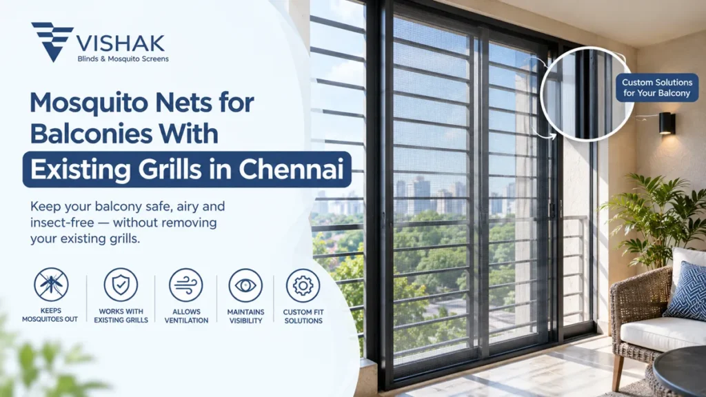 Mosquito Nets for Balconies With Existing Grills in Chennai